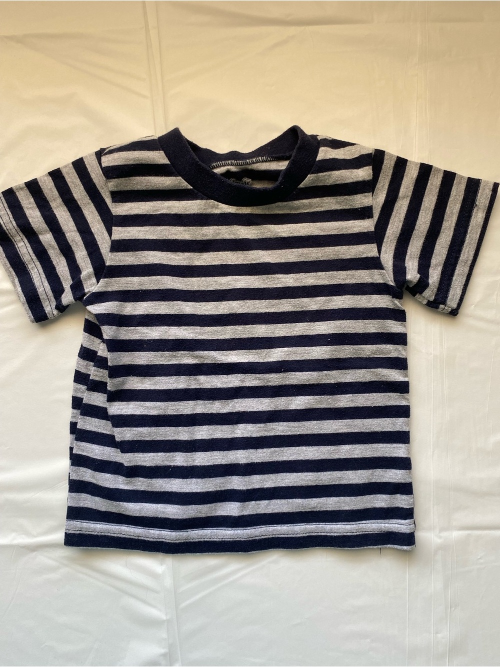 Garanimals Navy & Grey Striped Short Sleeve T-Shirt 12M